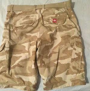 Marc Ecko desert camo cargo shorts